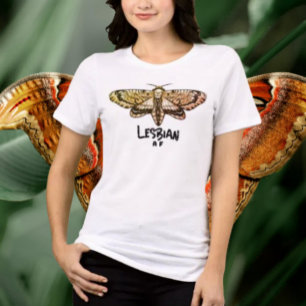 Camiseta Triblenda Mariposa de la Muerte Cabeza Lesbiana AF