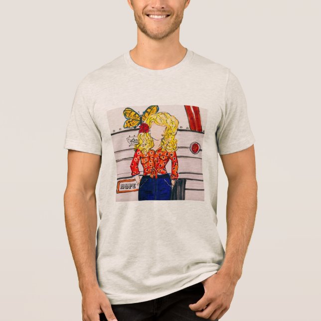 Camiseta Triblenda Mariposa Esperanza (Anverso)