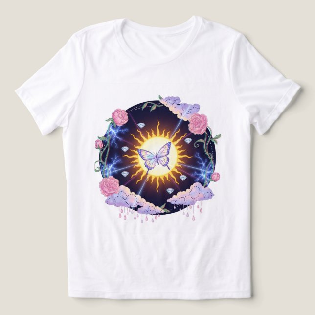Camiseta Triblenda Mariposa Reina Tee 🦋 ✨ (Diseño delantero )