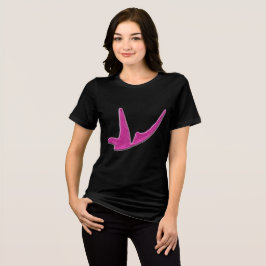 Camiseta Triblenda Mariposa rosada resplandeciente