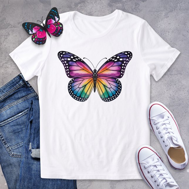 Camiseta Triblenda Mariposa Vivid Rainbow (Subido por el creador)