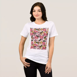 Camiseta Triblenda Mariposa y amapola