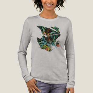 Camiseta Triblenda Mariposas verdes vintage de E.A. Séguy