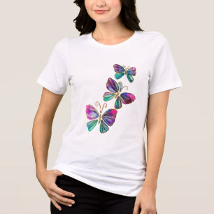 Camiseta Triblenda Mariposas voladoras acuáticas