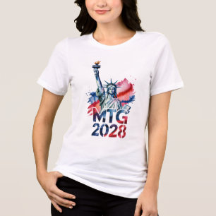 Camiseta Triblenda Marjorie Taylor Greene Presidenta 2028 Conservador