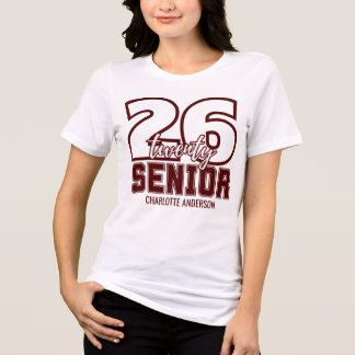 Camiseta Triblenda Maroon Class of 2026 Graduation