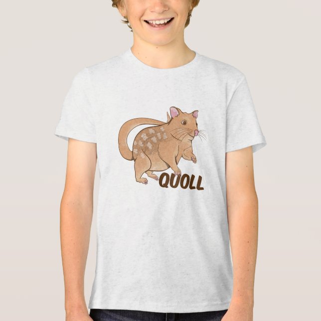 Camiseta Triblenda Marsupial australiano Quoll (Anverso)