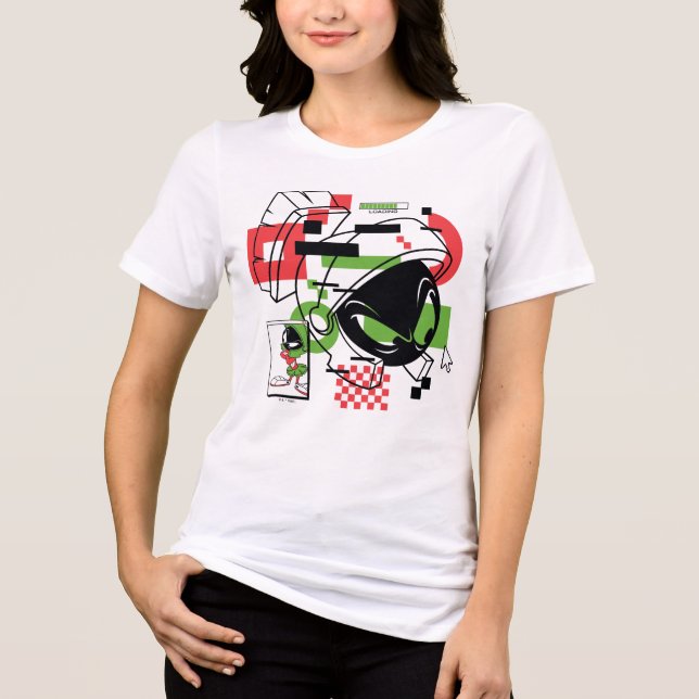 Camiseta Triblenda MARVIN THE MARTIAN™ Glitch (Anverso)