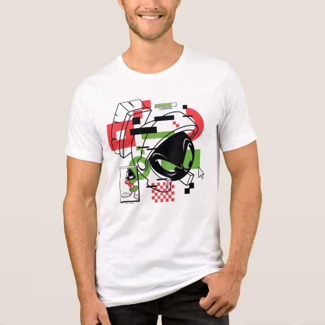 Camiseta Triblenda MARVIN THE MARTIAN™ Glitch (Anverso)