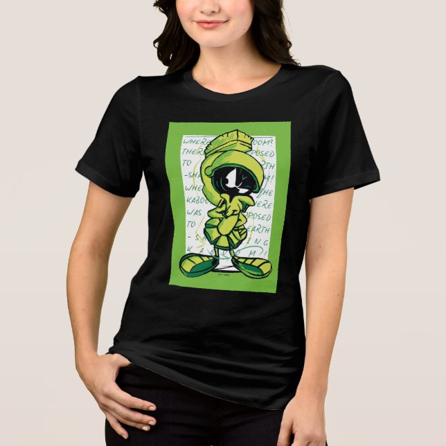Camiseta Triblenda MARVIN THE MARTIAN™ Quote Sketch (Anverso)