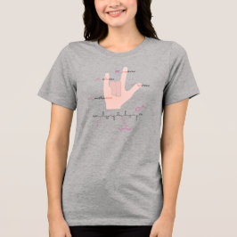 Camiseta Triblenda MARY peptide, I-love-U sign w/ custom text