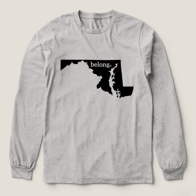 Camiseta Triblenda Maryland State Belong State Prige (Diseño traserp)