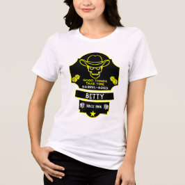 Camiseta Triblenda Más allá de la colina envejeciendo