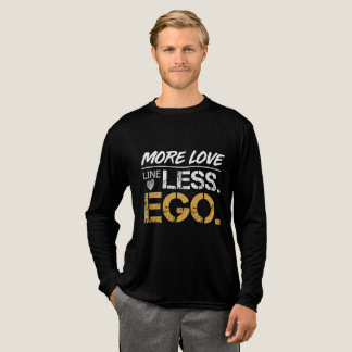 Camiseta Triblenda Más Amor Menos Ego Tipografía de Cita Positiva par
