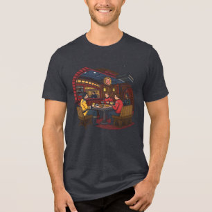 Camiseta Triblenda Mashup de cultura pop: Equipo de ciencia ficción e