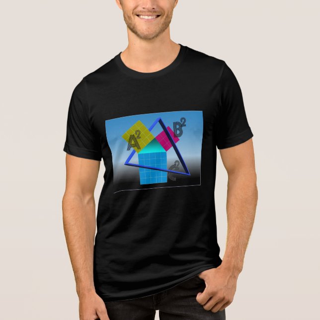 Camiseta Triblenda Matemáticas coloridas (Anverso)