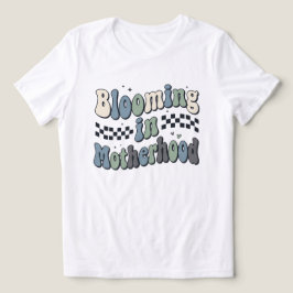 Camiseta Triblenda Maternidad Floreciente Regalo de Mamá a Cuadros Gr