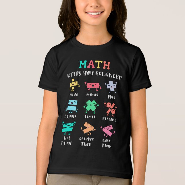 Camiseta Triblenda Math keeps you balanced (Anverso)