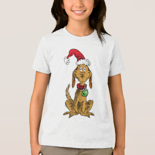 Camiseta Triblenda Max el perro con sombrero de Santa