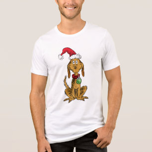 Camiseta Triblenda Max el perro con sombrero de Santa