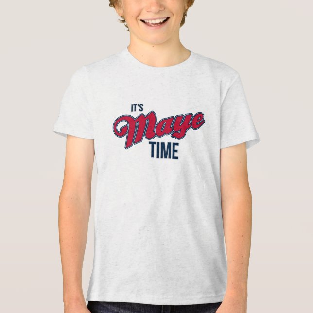 Camiseta Triblenda Maye Fan Boy's Tee | Game Day Football (Anverso)