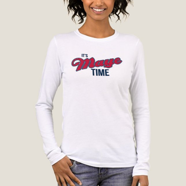 Camiseta Triblenda Maye Woman's Long Sleeve Tee | Game Day Football (Anverso)