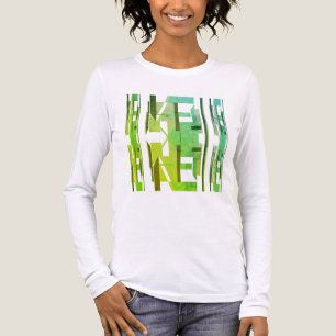 Camiseta Triblenda MCM con estampado de oliva verde de lima parecen a