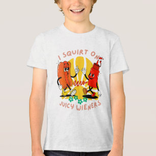 Camiseta Triblenda Me Arrepito Con Los Alambres Jugosos Humor Adulto 