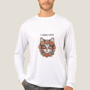 CAMISETA TRIBLENDA ME ENCANTA EL ARTE INCREÍBLE DE LOS GATOS DISEÑO