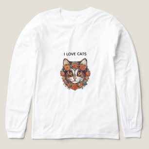 CAMISETA TRIBLENDA ME ENCANTA EL ARTE INCREÍBLE DE LOS GATOS   DISEÑO