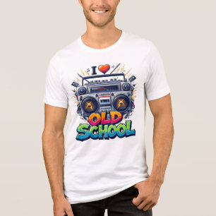 Camiseta Triblenda Me encanta la música de la vieja escuela