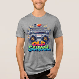 Camiseta Triblenda Me encanta la música de la vieja escuela