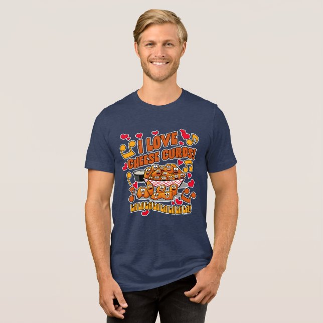 Camiseta Triblenda ¡Me Encantan Las Curas De Queso! (Anverso Completa)