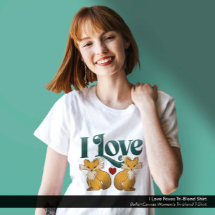 Camiseta Triblenda Me encantan los zorros.