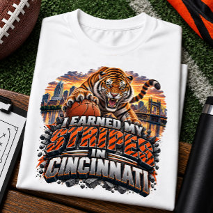 Camiseta Triblenda Me Gané Mis Rayas en Cincinnati Fanático de Fútbol