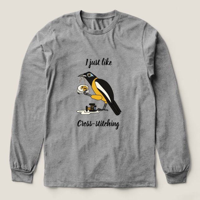 Camiseta Triblenda Me gusta el cosido cruzado (Diseño traserp)