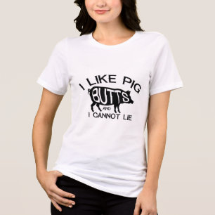 Camiseta Triblenda Me Gustan Las Mariscas De Cerdo - Divertido Parril