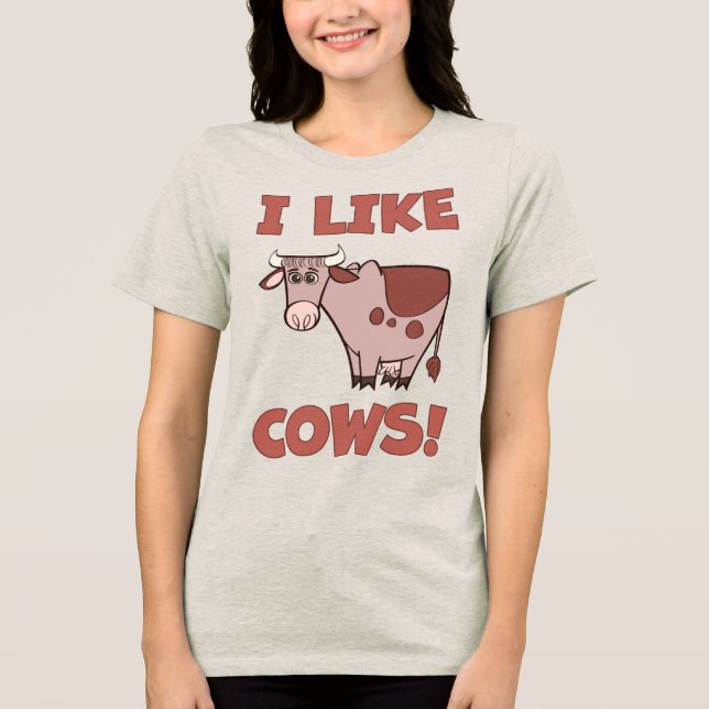 Camiseta Triblenda ¡Me Gustan Las Vacas! (Anverso)