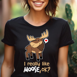 Camiseta Triblenda Me Gustan Mucho Los Alces, ¿Ok? Amante De Alces Li
