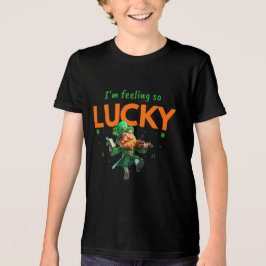 Camiseta Triblenda Me siento muy afortunado - Trébol y duende