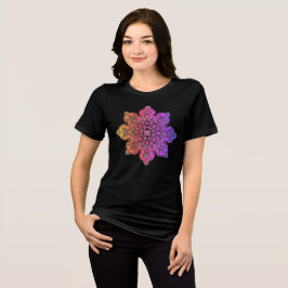 Camiseta Triblenda Medallón negro de Boho Tee-Shirt