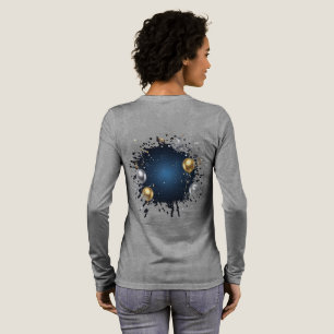 Camiseta Triblenda Medianoche en oro y plata