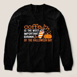 Camiseta Triblenda Mejor café y café de Halloween Diversión