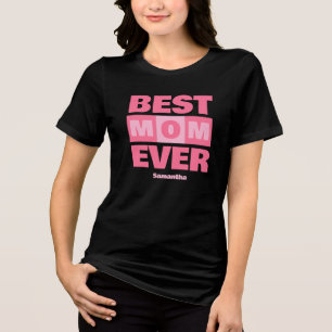 Camiseta Triblenda Mejor nombre personalizado de mamá de todos los ti