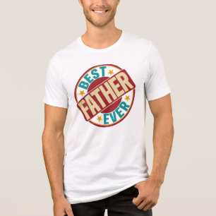 Camiseta Triblenda Mejor Padre del Mundo Sello Distorsionado Regalo p