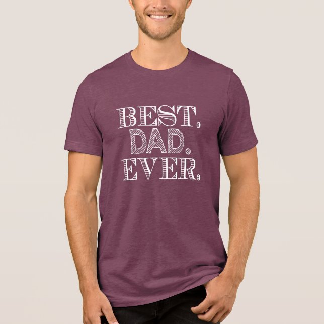 Camiseta Triblenda mejor padre nunca (Anverso)