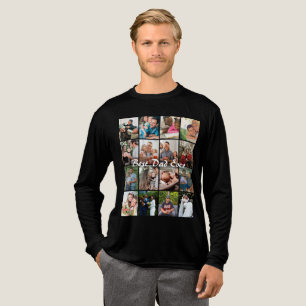 Camiseta Triblenda Mejor Papá del Mundo 16 Collage de Fotos Personali