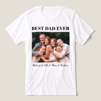 Camiseta Triblenda Mejor Papá del Mundo Foto de Abrazo Familiar Total