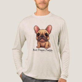 Camiseta Triblenda Mejor Papá Perrito Bulldog Francés Mascota Perro A