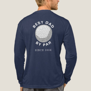 Camiseta Triblenda Mejor Papá Por Par Golfing Papa Año Personalizado 